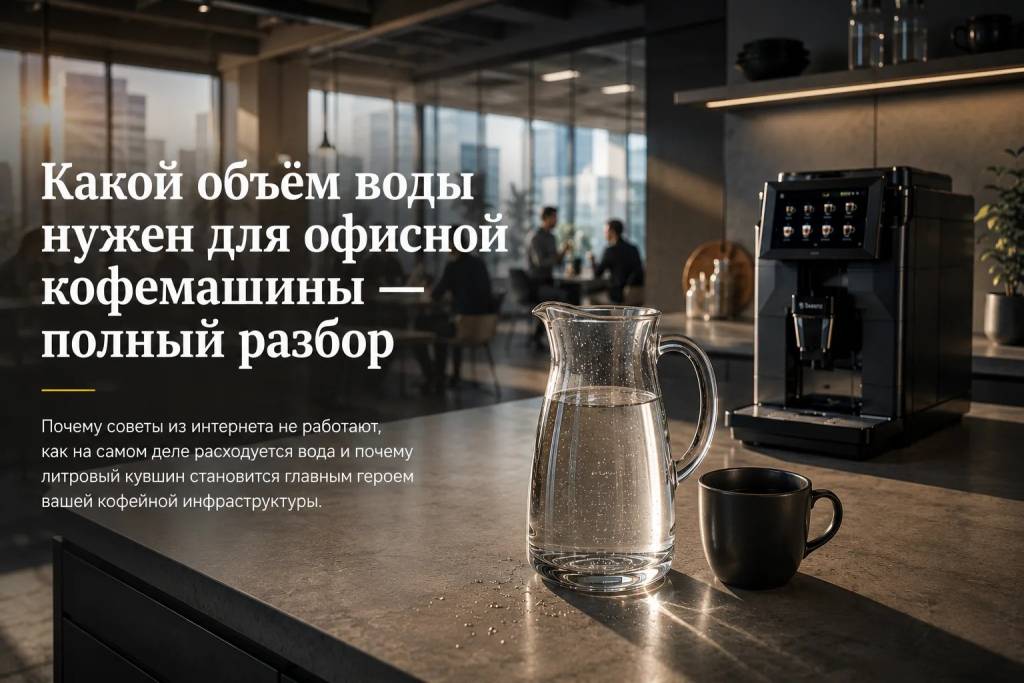 Какой объём воды нужен для офисной кофемашины: почему советы из интернета не работают и как литровый кувшин становится главным героем