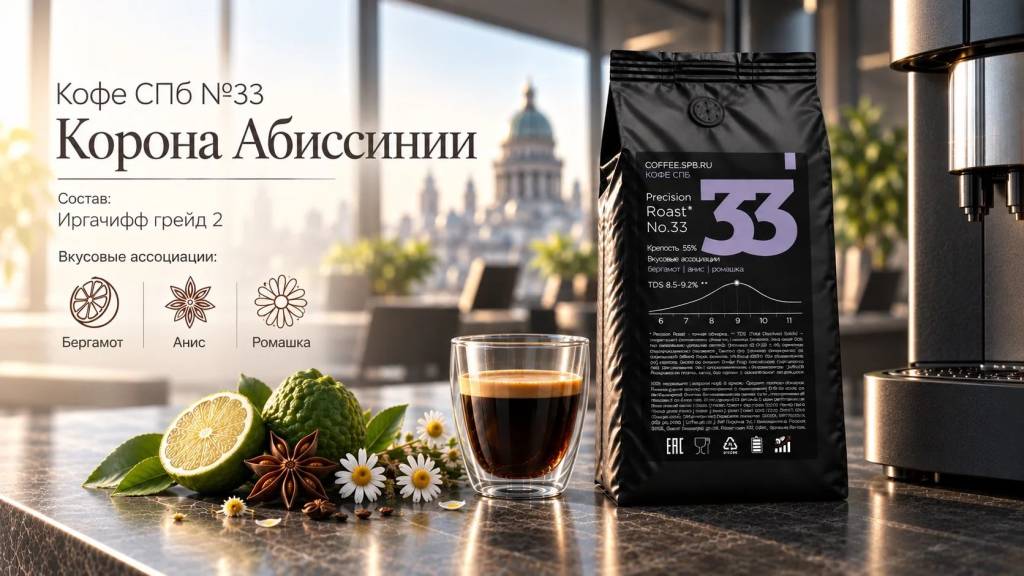 Кофе арабика купить в СПб — элитный Иргачифф с нотами бергамота и аниса